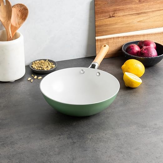 Nordic Ware Cardamom Ceramic Nonstick 10 Inch Wok