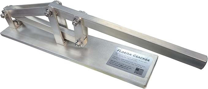 Florida Cracker - Stone Crab Claw Cracker - Solid Aluminum & Stainless Steel Construction - Made in The USA