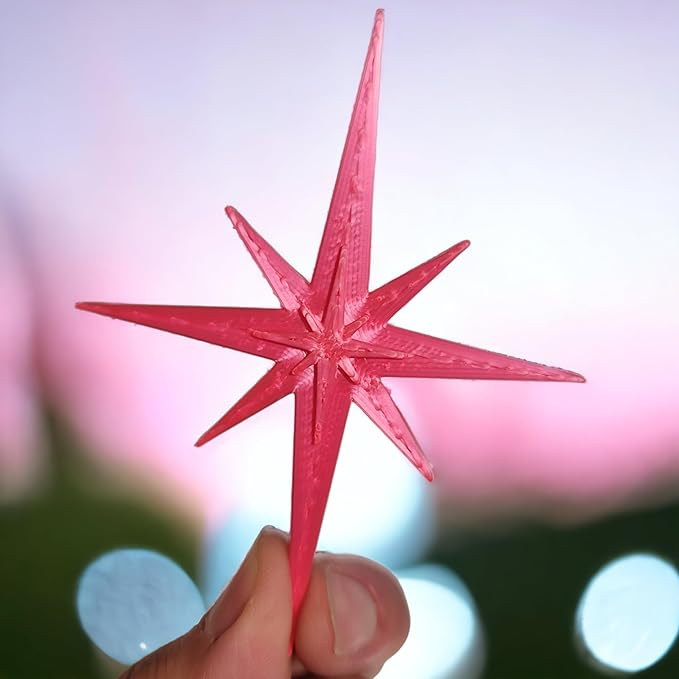 Midcentury Modern Vintage Style Atomic Star Bursts Fridge Magnets Art Refrigerator Kitchen Décor 1960s Retro Stars 50s Home Office MCM (Metallic Pink)