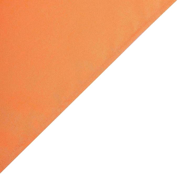 Efavormart Round Tablecloth, 90 Inch Stain & Wrinkle Resistant Washable Table Cloth, Decorative Polyester Fabric Table Cover for Banquet, Wedding, Dining- Orange