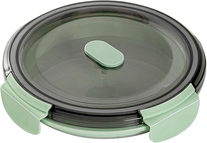 Restaurantware-Fresh Hero 27.2 Ounce Storage Containers, 1 Durable Airtight Food Containers - Microwavable, Freezable, Green Plastic, Collapsible, Dishwashable, With Vented Lids