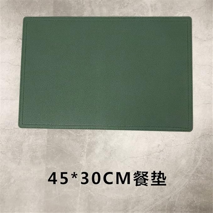 Green Cutlery Set Dinner Plate Placemat Dinner Plate Plate Combination Table Decoration