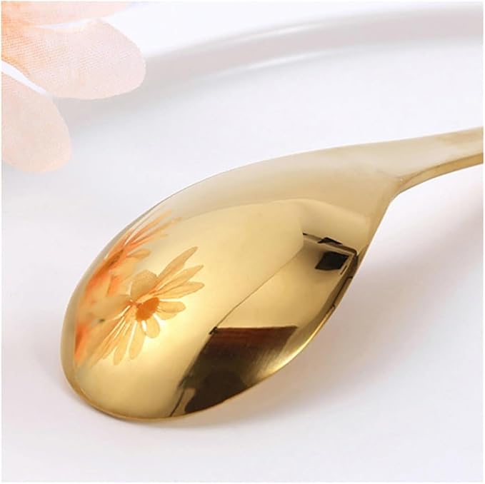 Soup Spoons,Spoons, Spoons Household Stainless Steel Soup Spoon Thickened and Deepened Rice Spoon Party Family Kitchen Restaurant(Silver,14.8 * 4cm)