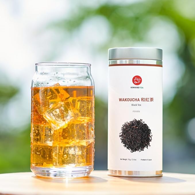 Senbird Premium Wakoucha - Japanese Black Tea - From Shizuoka, Japan - Loose Leaf Tea In Airtight Tea Tin (2.12oz/60g)