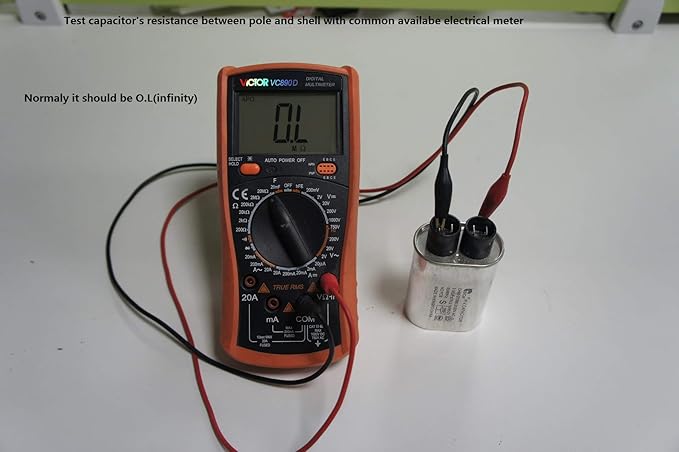 1.00 uF MFD Universal Microwave Capacitor Compatible for GE Samsung LG Media Hair Amana Kenmore Mayta and Whirlpool