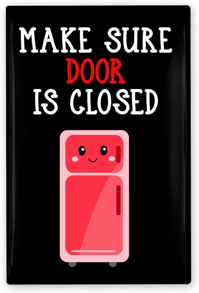 Make Sure Door Is Closed Cute Kawaii Refrigerator Alert Magnet Pick Your Color Fridge
