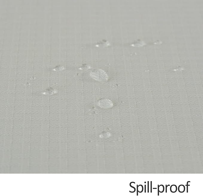 maxmill Square Tablecloth Water Resistance Antiwrinkle Spill Proof Weaved Texture Table Cloth, Decorative Fabric Table Cover for Banquet Parties Event Holiday Dinner, 70 x 70 Inch, Ivory