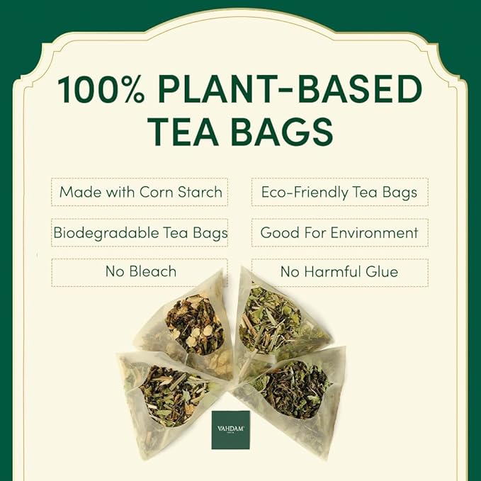 VAHDAM, Assorted Chai Tea Bags Sampler (5 Flavors, 20 Ecofriendly Pyramid Tea bags) I Gift Ideas for Women & Men | Masala Chai Tea Varieties from India | Gluten Free & Non GMO | Gifts for Him/Her