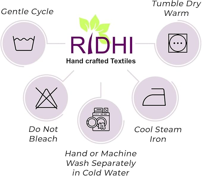 Ridhi Hand Block Print Emerald Green Rectangle Cotton Tablecloth 102" x 48" Reusable Table Cover Decorative Everyday Use for Dining, Farmhouse, Home Gift for Spring, Easter, Valentine
