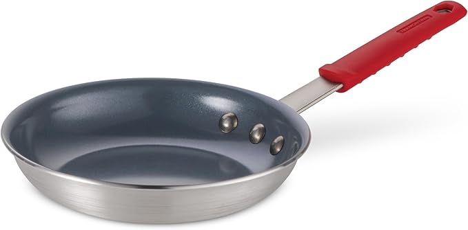 Tramontina Professional 8-Inch Ceramic Non Stick Small Frying Pan, Heavy-Gauge Aluminum Skillet with Ceramic Nonstick Coating, Dishwasher and Oven Safe, Gray