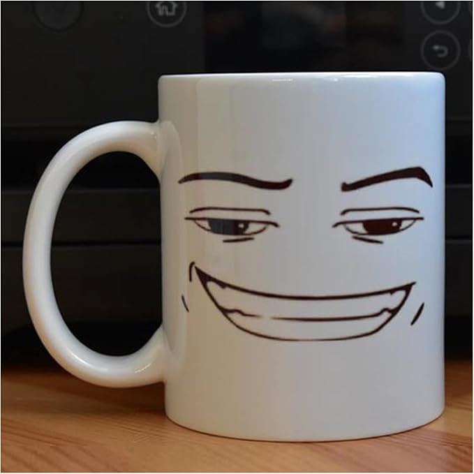 Game Inspired Mug Funny Faces Coffe Mug Cute Gamer Coffe Cup Idea Gift(2)