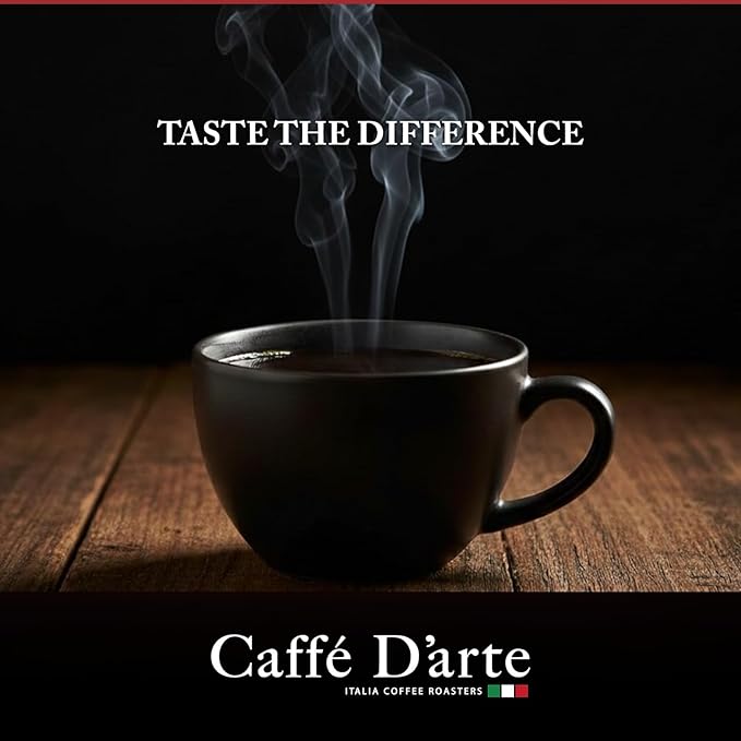 Caffe D'arte Capri Whole Bean Espresso Coffee – Fresh Roasted in Seattle, Italian Espresso Roast, Rich, Velvety & Full-Bodied Flavor, 12 Ounce (1 Pack)