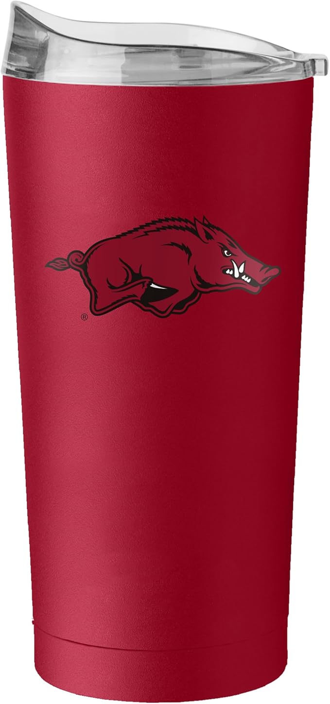 Logo Brands 20 oz Powder Coat Tumbler- Insulated Tumbler with Lid for Water, Iced Tea or Coffee, Smoothie and More