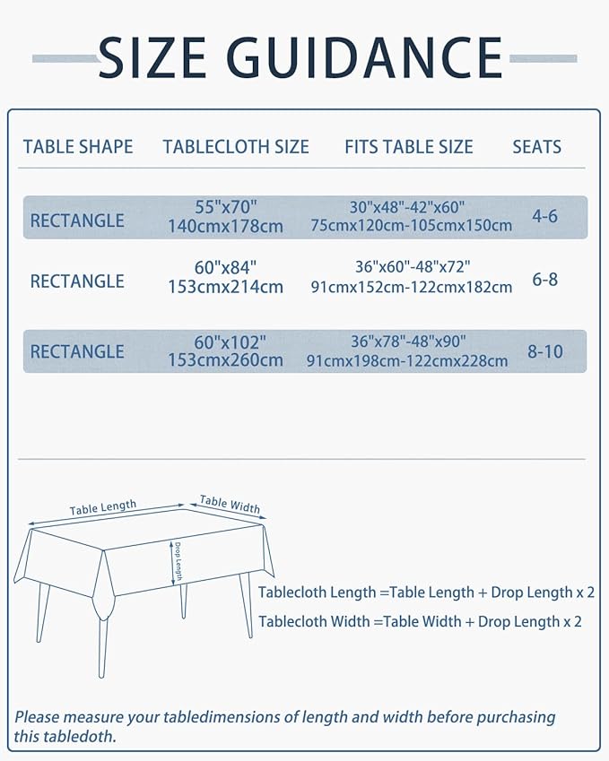 Xiahzilaio Bohemian Tablecloth Rectangular 55"x70", Boho Waterproof Dining Table Cover with Tassels, Farmhouse Table Cloth Wrinkle Free for Kitchen, Party, Picnic, Holiday