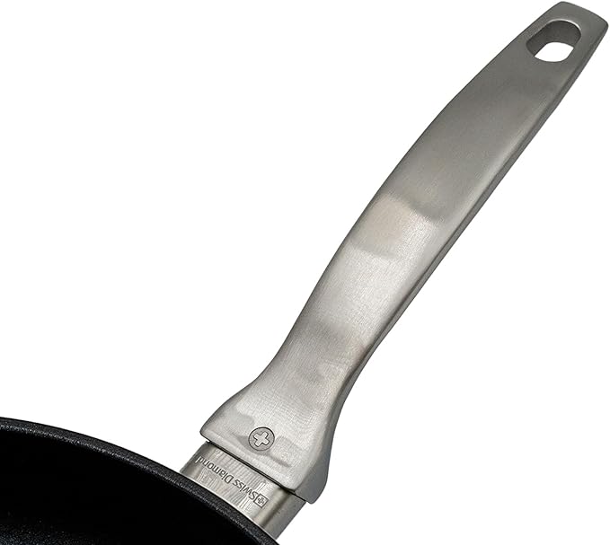 Swiss Diamond Nonstick Frying Pan Hybrid Ceramic and Diamond-Infused Fry Pan, Dou Ceramic, Dishwasher and Oven Safe Fry Pans (11 IN)