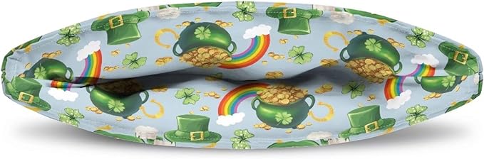 Green Teapot Cozy Money Jar for Home Kitchen Decor - Insulated Tea Kettle Cover Protector for Saint Patrick's Day