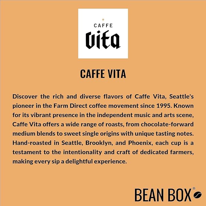 Bistro Blend - Roasted by Caffe Vita - Whole Bean Coffee - 12 Ounce Bag