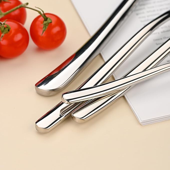 Modern Silverware Set for 4 Premium 20 Piece Flatware Set 18/10 Stainless Mirror Polished Nice Weight Utensils for Home Kitchen