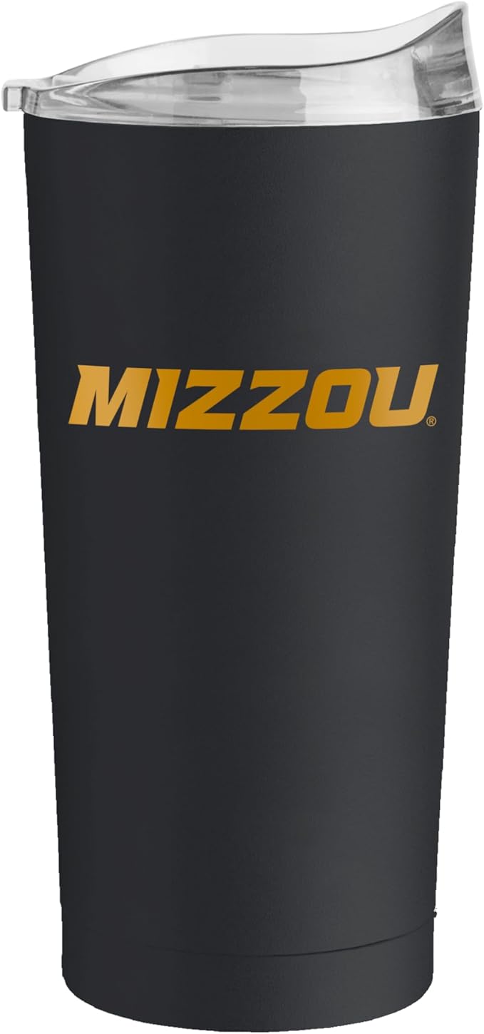 Logo Brands NCAA 20 oz Powder Coat Stainless Tumbler -Double-Wall Insulated Everday Tumbler for Hot or Cold Drinks, High Lip Lid, Team Color