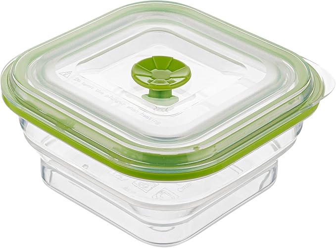 Restaurantware-Fresh Hero 16 Ounce Storage Containers, 20 Durable Airtight Food Containers - Microwavable, Freezable, Green Silicone Collapsible Container, Dishwashable, With Vented Lids