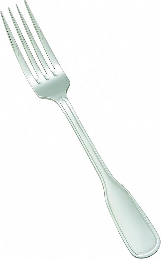 Winco 12-Piece Oxford European Table Fork Set, 18-8 Stainless Steel