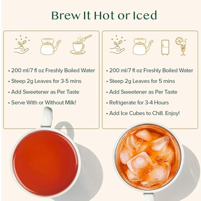 VAHDAM Original English Breakfast Tea (340g/12oz) 170+ Cups | Non GMO, Gluten Free | Strong & Aromatic Loose Leaf | Unblended Single Origin | Vacuum Sealed Pack