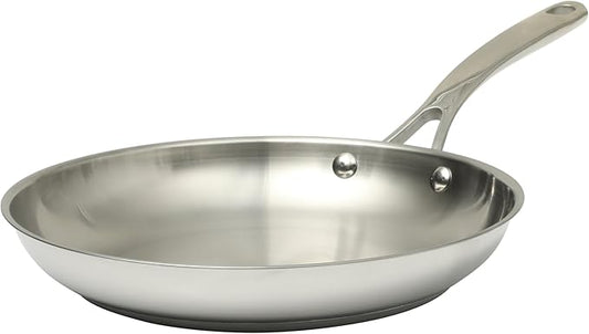 Martha Stewart Castelle 10" Stainless Steel Frying Pan Non Toxic Fry Pan Skillet