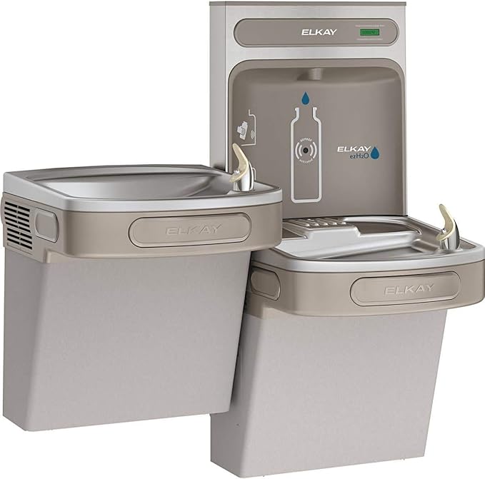 Elkay EZSTL8WSLK Bottle Filling Station, Medium, Light Gray Granite
