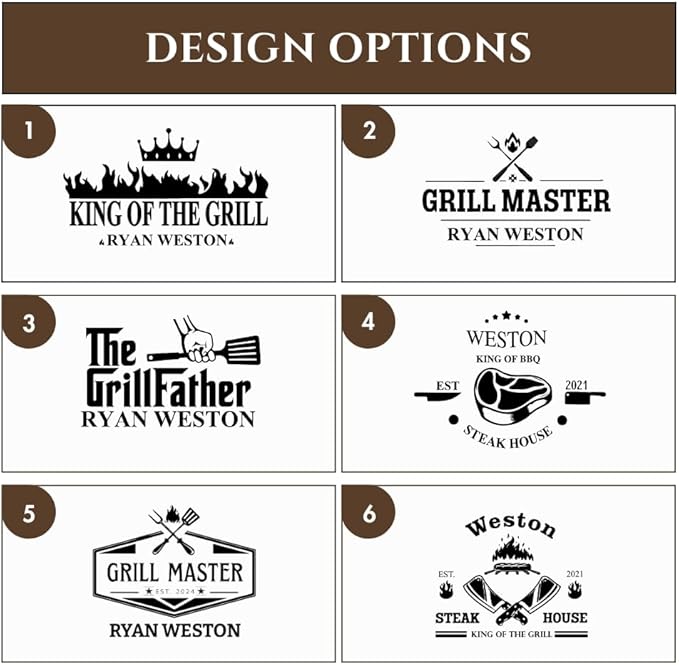 Personalized Gifts for Men Custom Engraved Cutting Board BBQ & Grilling Gift, Unique Grill Master Gift for Dad, Husband, or Father in Law Perfect Birthday or Christmas Gifts for Men 2026