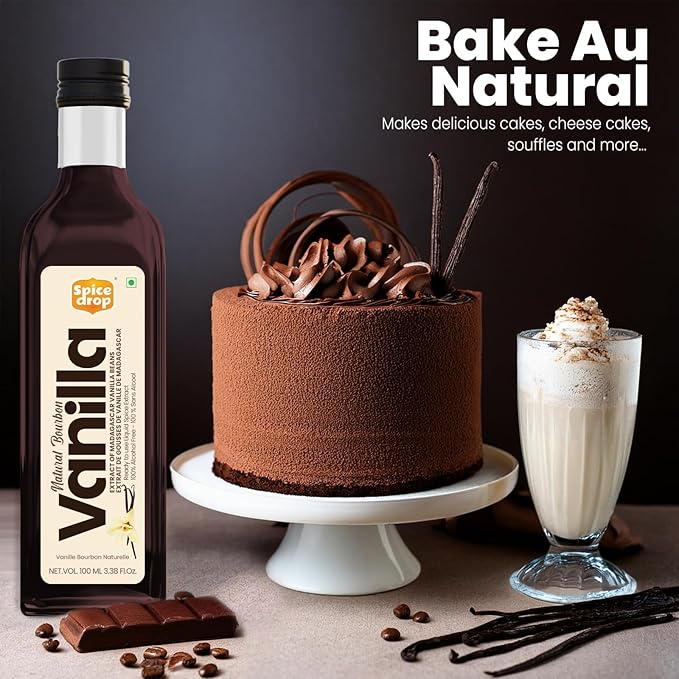 Pure Madagascar Vanilla Extract – Alcohol-Free, 1.69 Oz – 100% Natural, Rich & Aromatic – Perfect for Baking, Desserts, Milkshakes & Ice Cream – Superior to Vanilla Essence