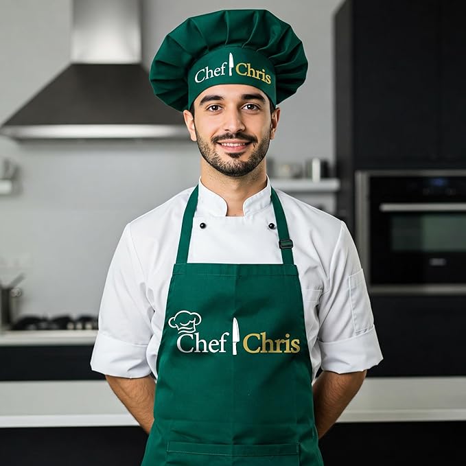 Chef Apron Men, Women, Personalized Adult Aprons for Women and Men, Regalos Para Chef Black Apron Chef Whites, Vday Gifts for Him, Her, Valentine Aprons for Women, Men, Professional Aprons for Chefs