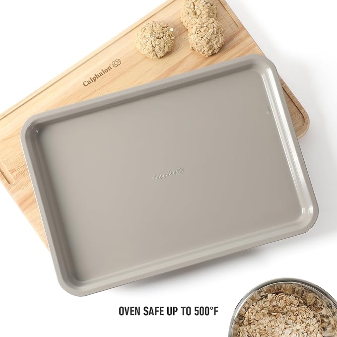 Calphalon Legacy 15 x 10 Inch PFA Free Nonstick Cookie Sheet - Taupe