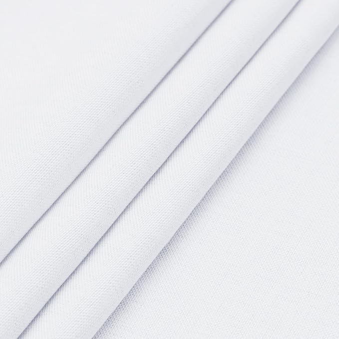 Easy-Going Faux Linen Waterproof Spill-Proof Tablecloth Stain Resistant Rectangle Table Cloth Wrinkle Free Decorative Fabric for Kitchen, Dining, Party, Weddings, Restaurants (60x120 in, White)