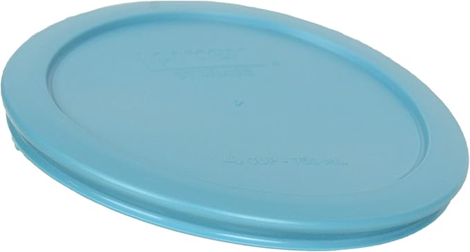 Pyrex 7201-PC 4 Cup Surf Blue Round Plastic Food Storage Lid Made in the USA
