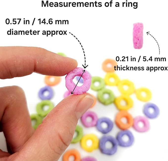 Fruit rings 49 Cavities Small donuts cereal Flexible Silicone mold Soap molds Resin molds Wax melts molds 061