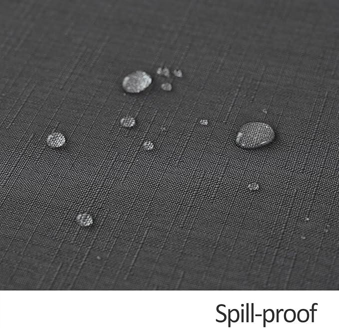 maxmill Round Linen Looking Textured Tablecloth Spill-Proof Wrinkle Free Soft Jacquard Table Cloth for Circular Table Cover, for Dining Room Buffet Banquet Parties Holiday Dinner, 70 Inch Charcoal