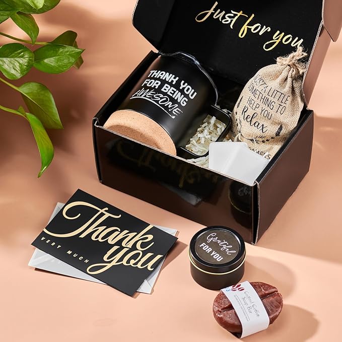 Thank You Gifts Employee Appreciation Gifts with Thank You Cards Spa Gift Baskets for Men Women Teacher Dental Assistant Social Worker Farewell Goodbye Gift for Coworker Hostess Staff