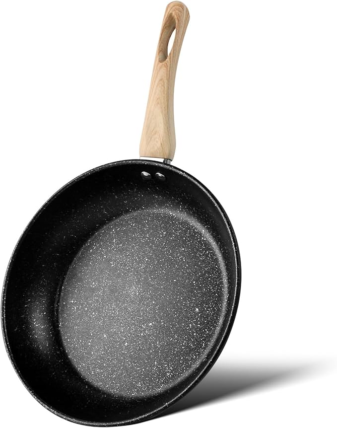 Non Stick Frying Pans, Pancake Pan with Heat-resistant Handle, Skillets Suitable for Omelets, Frying and Stir-frying (1, 10 inch)