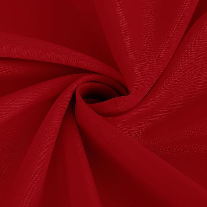 Fitable 6 Pack Red Square Tablecloths - 70 x 70 Inches - Stain Resistant and Reusable Table Clothes, Polyester Fabric Table Covers for Dining, Card Tables, Coffee Tables