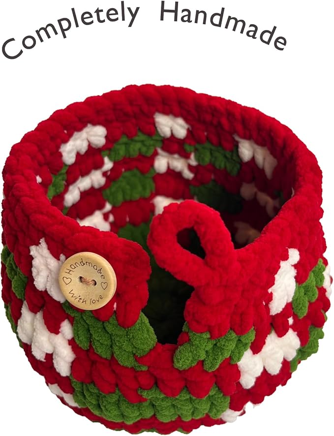 Handmade Crochet Coffeemaker Cozy For Chemex 6 Cup Accessories Coffee Warmer Protection Cozy Winter Decor For Coffee Corner(Cozy Only) (Christmas stripe)