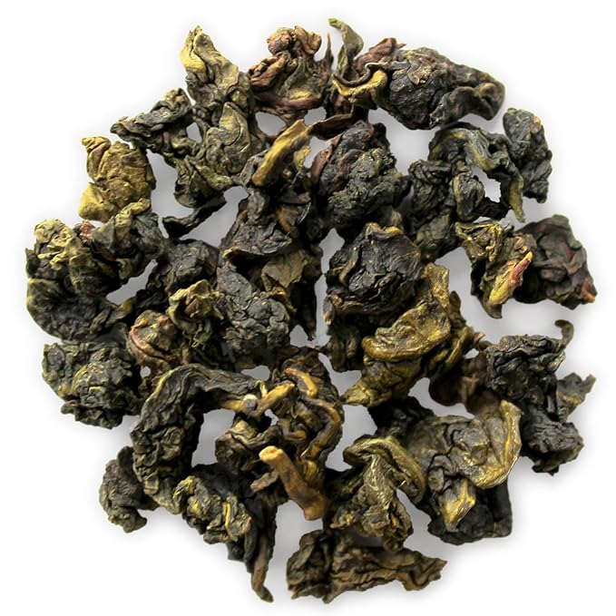 Teabloom Organic Tie Guan Yin Oolong Loose Leaf Tea, Rolled Leaves From High-Elevation Mountains, USDA Organic, Toasted Walnut and Sweet Orchid Notes, 3.88 oz/110 g Canister Makes 35-50 Cups