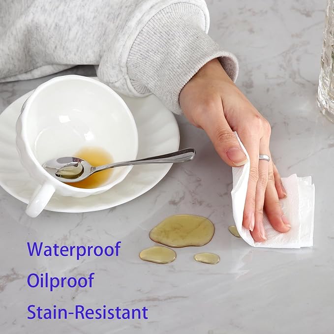 Walrus Clear Vinyl Tablecloth Protector Waterproof/Oil-Proof Rectangle Plastic Transparent Sheet Table Cover 54X102 Inch