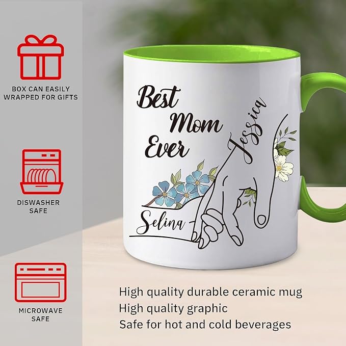 Personalized Coffee Mug with Photo Text Logo, 11OZ Custom Travel Cups, Personalized Valentine Birthday Employee Appreciation Gifts for Women Men Best Friend Office, Taza Personalizadas (mom mug)