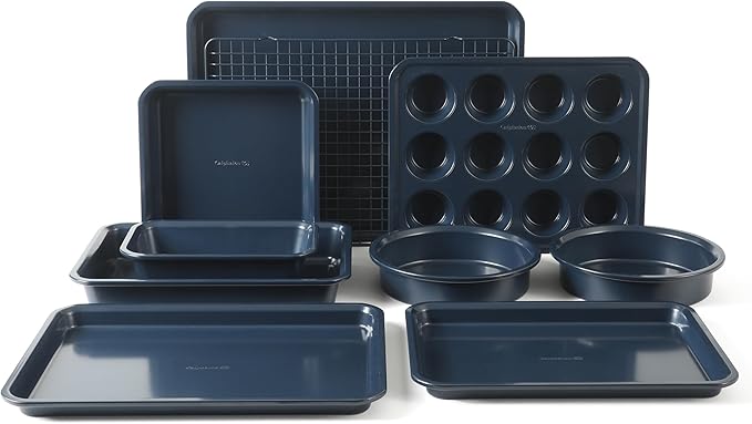 Calphalon Legacy 10 Piece PFA Free Nonstick Bakeware Set - Navy Blue