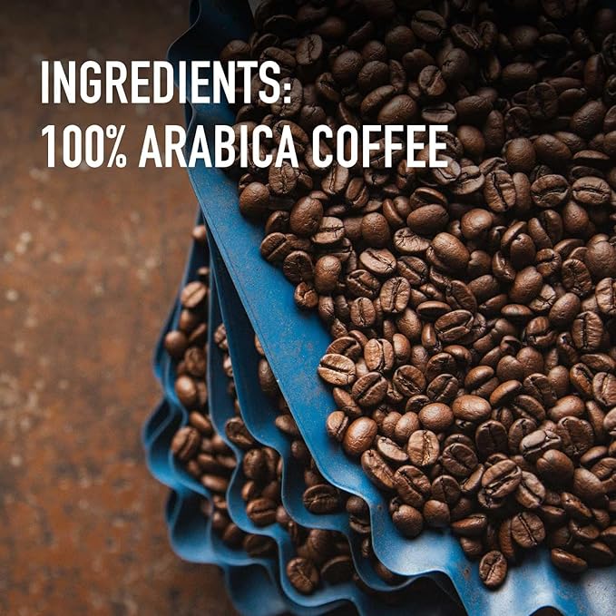 Peet's Coffee, Dark Roast Ground Coffee - French Roast 63 Ounces (6 Bags of 10.5 Ounces)