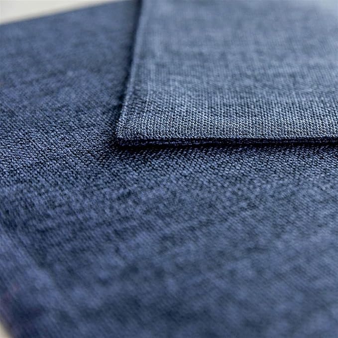 Non-Slip Placemats Woven Blue Set of 4/6 Pieces Heat Dining for Kitchen Washable Table Mat(Gray 6 Pieces)