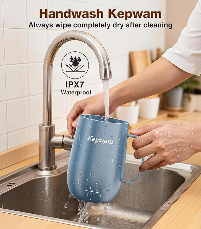 Kepwam Heated Coffee Mug T2-Plus, 20oz Leading Large Capacity Self Heating Mug, Up to 8 Hrs Battery & Hot Up to 149℉, Smart Coffee Mug for Women, Men