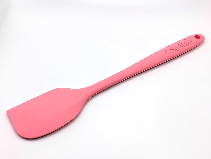 Customizable Silicone Spatula - Personalized Kitchen Tool for Unique Cooks - Heat-Resistant, Non-Stick, and Ergonomic - Your Name Embossed - Perfect Gift Idea (Pink)