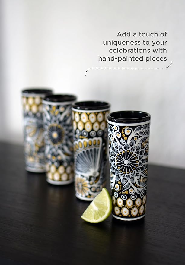 Hand-painted Decanter Set with Shot Glasses and Mexican Sombrero, Personalized Tequila Decanter, Tequila Gift (Special Edition Set)