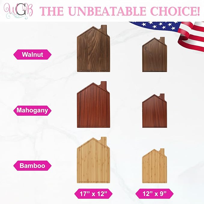 Personalized Cutting Board Wood Engraved – Monogrammed Charcuterie Board for Couples, Family, New Home or Wedding Gift – Custom Monogram – Personalized Wedding Gifts & Housewarming Gift, Home 004